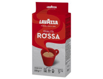 Káva, pražená, mletá, 250 g, LAVAZZA "Rossa"