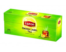 Čierny čaj, 25x1,5 g, LIPTON "Green label"