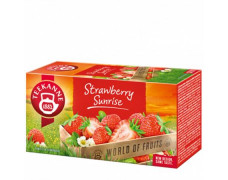 Ovocný čaj, 20x2,5 g, TEEKANNE "Strawberry Sunrise", jahoda