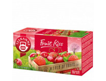 Ovocný čaj, 20x2,5 g, TEEKANNE "Fruit kiss", jahoda-višňa