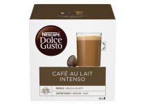 Kávové kapsule, 16 ks, NESCAFÉ DOLCE GUSTO "Café au Lait Intenso"