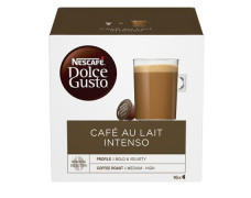 Kávové kapsule, 16 ks, NESCAFÉ DOLCE GUSTO "Café au Lait Intenso"