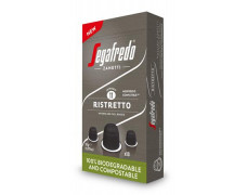 Kávové kapsule, 10 ks, SEGAFREDO Ristretto  - do kávovarov  Nespresso®, biologicky rozložiteľné