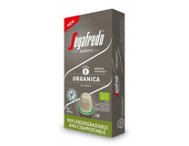 Kávové kapsule, 10 ks, SEGAFREDO Organica - do kávovarov Nespresso®, biologicky rozložiteľné