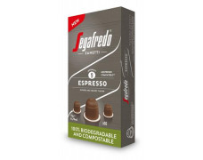 Kávové kapsule, 10 ks, SEGAFREDO Espresso  - do kávovarov Nespresso®, biologicky rozložiteľné