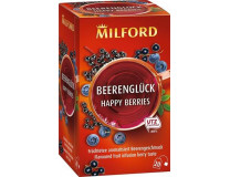 Ovocný čaj, 20x2,5 g, MILFORD "Happy berries", bobuľové ovocie