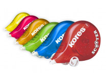 Korekčný roller, 4,2 mm x 8 m, KORES "Scooter" rôzne farby