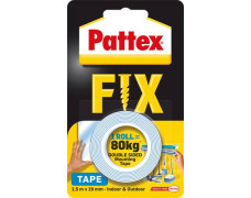 Lepiaca páska, obojstranná, 19 mm x 1,5 m, HENKEL "Pattex Fix 80 kg", modrá