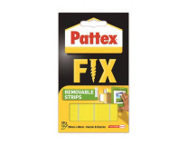 Lepiaci pásik, obojstranný, odstrániteľný, 20 x 40 mm, HENKEL "Pattex Fix"
