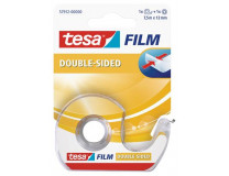 Lepiaca páska, obojstranná, s dispenzorom, 12 mm x 7,5 m, TESA "Tesafilm"
