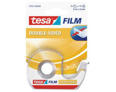 Lepiaca páska, obojstranná, s dispenzorom, 12 mm x 7,5 m, TESA "Tesafilm"