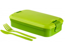 Piknikový box, s príborom, CURVER "Lunch&Go", zelený
