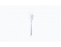 Vidlička, plastová, znovu použiteľná, 18,5 cm, 50 ks "Venus", biela