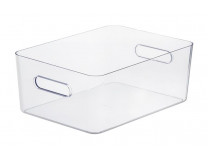 Úložný box, plastový, 15,4 l, SMARTSTORE "Compact Clear L", priehľadný