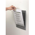 Informačná tabuľa, 210x297 mm, DURABLE „CLICK SIGN”, sivá