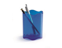 Držiak na písacie potreby, plastový, DURABLE, "Trend", priehľadný modrý