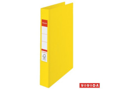 Krúžkový šanón „Standard”,  2 krúžky, 35mm, žltý