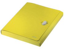 Box na dokumenty, 38 mm, PP, A4, LEITZ "Recycle", žltá