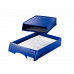 Box na dokumenty, plastový, 1 zásuvkový, LEITZ "Plus", modrý