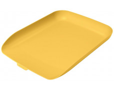 Zásobník na dokumeny, plastový, LEITZ "Cosy", teplá žltá