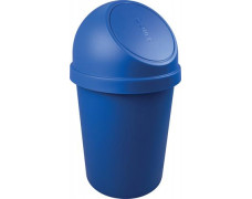Odpadkový kôš, s výklopným vekom, 45 l, plast, HELIT, modrá