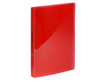 Krúžkový šanón, 2 krúžky, 20 mm, A4, PP, VIQUEL "Propyglass", červená