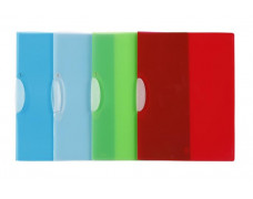 Rýchloviazač, s klipom, PP, A4, VIQUEL "Propyglass V-Clip", mix farieb