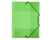 Doska s gumičkou, 15 mm, PP, A4, VIQUEL "Propyglass", zelená