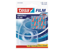 Dispenzor na lepiacu pásku, ručný, TESA + 2 ks 15mm x 10 m lepiacej pásky