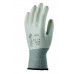 Montážne rukavice, biele, na dlani namočené do polyuretánu, veľkosť: 7