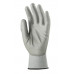 Montážne rukavice, sivé, na dlani namočené do polyuretánu, veľkosť: 7