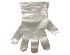 Fóliové rukavice, jednorazové, blokované, veľ. L