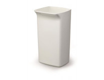 Odpadkový kôš s výklopným vekom, 40 l, plast, DURABLE "Durabin®", biela