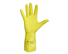 Latexové rukavice, žlté, veľkosť: 7