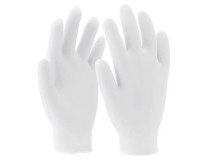 Ochranné rukavice, jednorazové, latex, veľkosť: S/6, nepudrované