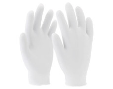 Ochranné rukavice, jednorazové, latex, veľkosť: S/6, nepudrované