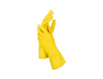 Latexové rukavice, veľkosť M, žltá