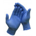 Ochranné rukavice, jednorazové, nitrilové, veľ. S, 200 ks, nepudrované, modrá