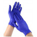Ochranné rukavice, jednorazové, nitrilové, veľ. M, 100 ks, nepudrované, kobaltovo modrá