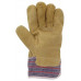 Pracovné rukavice, koža-plátno, veľkosť: 10
