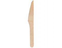 Nôž, drevený, 16,5 cm, 100 ks