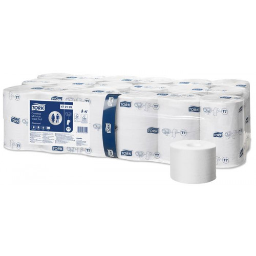 Toaletný papier, T7 systém, 2-vrstvový, priemer: 13,1 cm, Advanced, TORK &quot;Mid-size&quot;, biela
