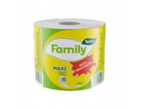 Toaletný papier, 2-vrstvový, malý kotúč, 64 kotúčov, TENTO, "Family Maxi", prírodná