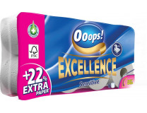 Toaletný papier, 3-vrstvový, malý kotúč, 8 kotúčový, OOOPS "Excellence"