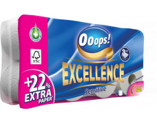 Toaletný papier, 3-vrstvový, malý kotúč, 8 kotúčový, OOOPS "Excellence"