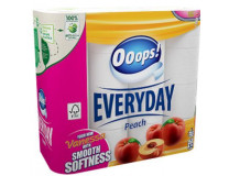 Toaletný papier, 3-vrstvový, malý kotúč, 32 kotúčov, OOOPS "Everyday"
