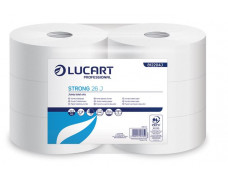 Toaletný papier, 2-vrstvový, maxi, priemer: 26 cm, LUCART "Strong", optimum biely
