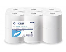 Toaletný papier, 2-vrstvový, 12-kotúčový, LUCART "Strong L-One mini 180", snehobiela