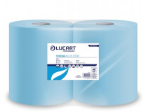 Papierové utierky, kotúčové, 3-vrstvové, LUCART "Strong Blue 3.500", modrá
