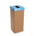 Odpadkový kôš na triedený odpad, recyklovaný, SK popis, 50 l, RECOBIN "Office", modrá